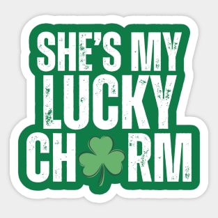 She is My Lucky Charm Sticker